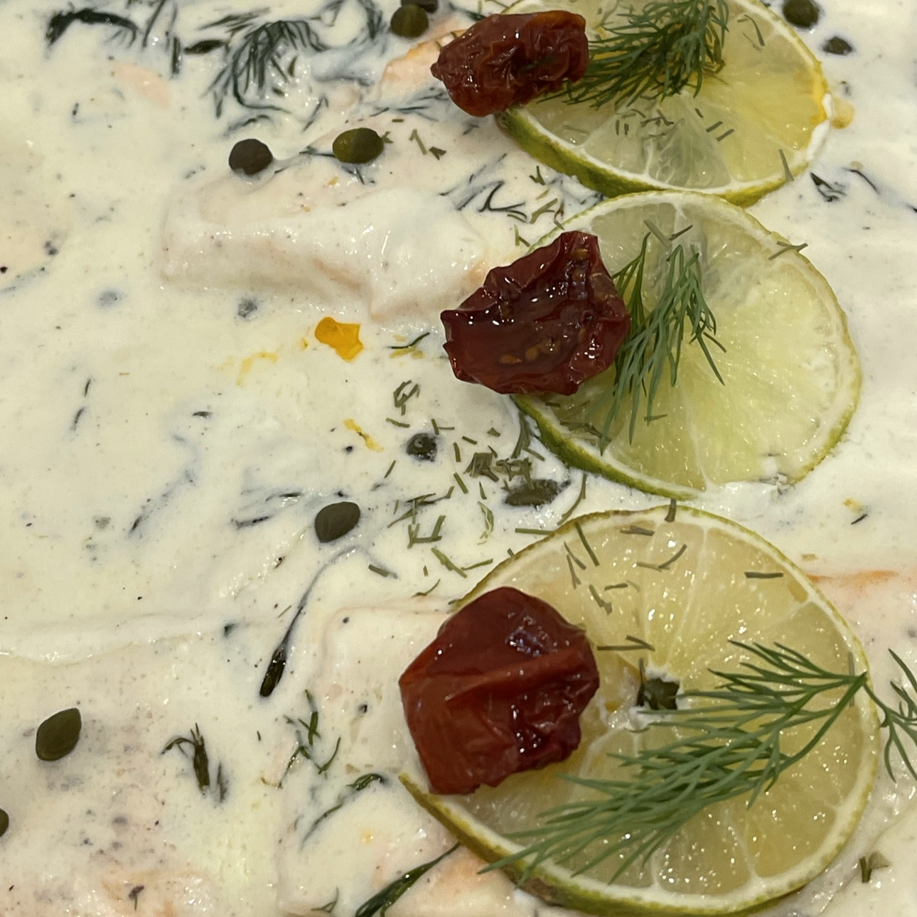 Atlantic Salmon in White Sauce