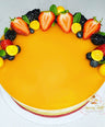 Glazed Mango Mousse Cake